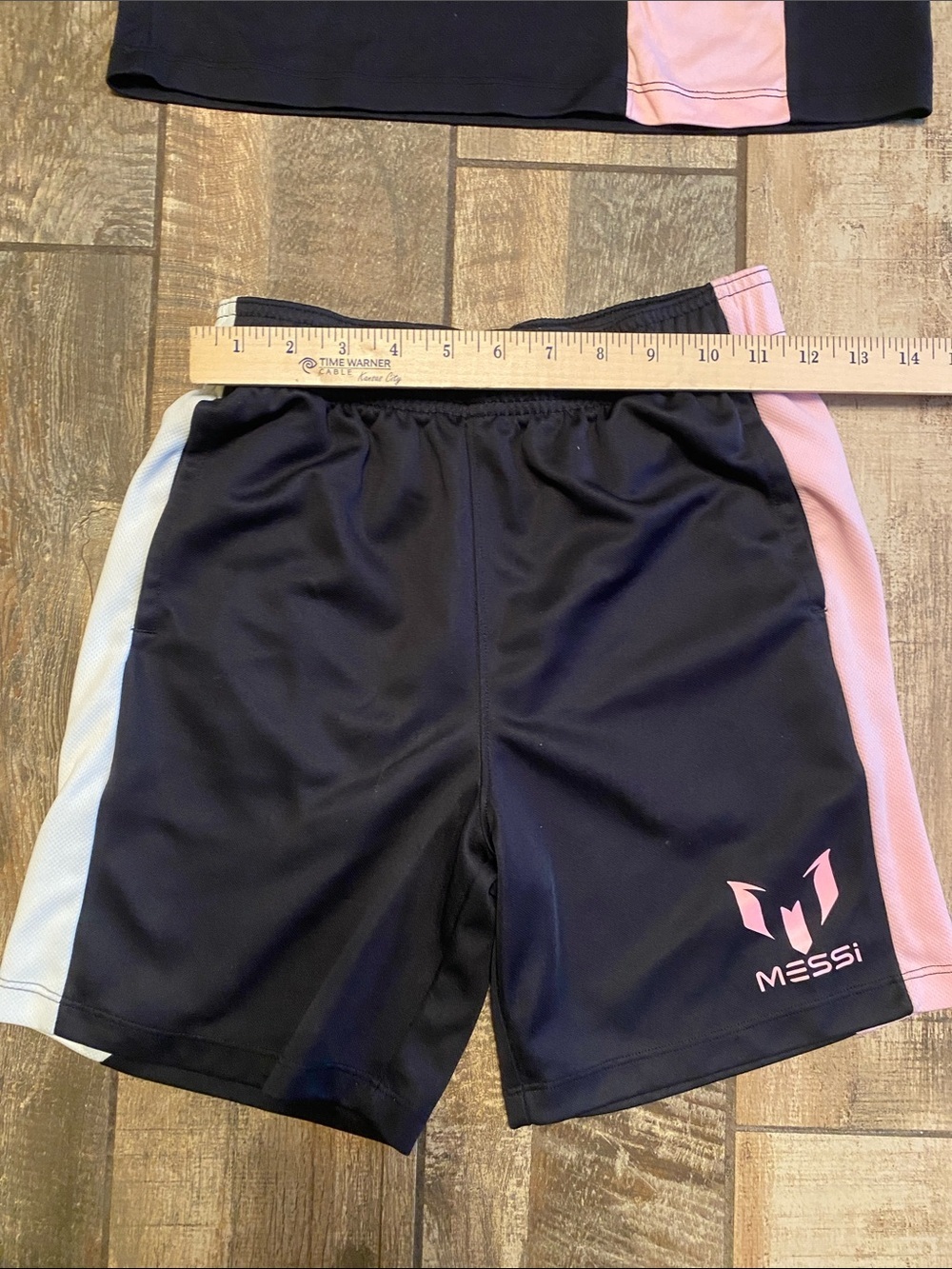 Messi Kids' Black & Pink Athletic Shirt and Shorts Set - Picture 11 of 12